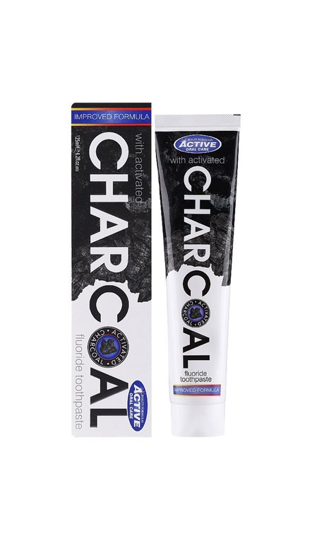 BEAUTY FORMULAS ACTIVE ORAL CARE CHARCOAL FLUORIDE TOOTHPASTE 125ml بيوتي فورميولاز معجون أسنان